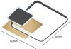 Fischer & Honsel 21479 LED Deckenleuchte Tomo eckig schwarz blattgoldfarben CCT Bild 3