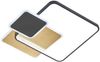 Fischer & Honsel 21479 LED Deckenleuchte Tomo eckig schwarz blattgoldfarben CCT Bild 2