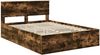 vidaXL Bettrahmen Geräucherte Eiche 150 x 200 cm Holzwerkstoff 3408659 Bild 4