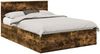 vidaXL Bettrahmen Geräucherte Eiche 150 x 200 cm Holzwerkstoff 3408659 Bild 2