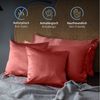 Komfortec Kissenbezug Mikrofaser Satin Kopfkissenbezug für Haar und Haut, (2 Stück), 40x40 cm, ähnlich wie Seide, Superweiches Kissenhülle Set Bild 2