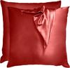 Komfortec Kissenbezug Mikrofaser Satin Kopfkissenbezug für Haar und Haut, (2 Stück), 40x40 cm, ähnlich wie Seide, Superweiches Kissenhülle Set Bild 4