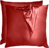 Komfortec Kissenbezug Mikrofaser Satin Kopfkissenbezug für Haar und Haut, (2 Stück), 40x40 cm, ähnlich wie Seide, Superweiches Kissenhülle Set Bild 5
