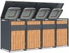 Westmann Varius 4 | Metall Mülltonnenbox 4er | Bild 4