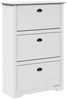 vidaXL Schuhregal BODO Weiß 80x35x118 cm 4016881 Bild 2