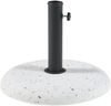 Sonnenschirmständer Bitritto Beton Ø45x6 cm Steinoptik, weiß [casa. pro] Bild 2