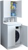 Roomart Atlantic Waschmaschinenschrank SERIE ATLANTIC-V- 70 cm breit – Waschmaschinenüberbau & Badregal– Badezimmermöbel • Weiß Bild 5