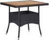 vidaXL 5-tlg. Garten-Essgruppe Poly Rattan & Massivholz Akazie Schwarz 3058332 Bild 3