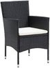 vidaXL 5-tlg. Garten-Essgruppe Poly Rattan & Massivholz Akazie Schwarz 3058332 Bild 5