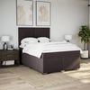 vidaXL Boxspringbett mit Matratze Dunkelbraun 140x200 cm Stoff 3290514 Bild 3