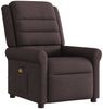 vidaXL Massagesessel Elektrisch Dunkelbraun Stoff 3303309 Bild 4