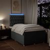 vidaXL Boxspringbett mit Matratze Dunkelgrau 120x190 cm Stoff 3293527 Bild 4