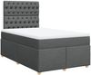 vidaXL Boxspringbett mit Matratze Dunkelgrau 120x190 cm Stoff 3293527 Bild 3