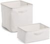 ZELLER 14544 Aufbewahrungsbox aus Polyester/Baumwolle, CREME ca. 37 × 26 × 16 cm Bild 3