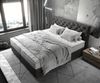 Boxspringbett Dream-Great 180x200 cm Mikrofaser Anthrazit Vintage mit TFK Matratze und Visco Topper Bild 4