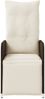 vidaXL Gartensessel mit Kissen 2 Stk. Verstellbar Braun Poly Rattan 365701 Bild 4