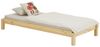 IDIMEX Funktionsbett RINO, Kinder Stapelbett 80x190 cm aus Massivholz platzsparend Natur Bild 3