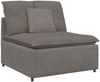 vidaXL Modulares Sofa Mittelmodul mit Kissen Hellgrau 100 cm 4104437 Bild 2