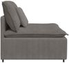 vidaXL Modulares Sofa Mittelmodul mit Kissen Hellgrau 100 cm 4104437 Bild 4