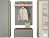 Home affaire Garderoben-Set GIRON/CiTY, moderne Garderobe, Komplettset mit viel Stauraum, (Komplett-Set, 4-St), enthält Garderobenschränke, Paneel & Schuhbank +Sitzkissen Bild 2