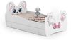 Kids Collective Kinderbett Jugendbett 70x140 80x160 mit Matratze, Schublade und Lattenrost, Katzenmotiv MDF Holz Made in Europe 70x140 cm Bild 2