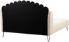 Bett mit Lattenrost Bouclé AMBILLOU 140 x 200 cm Beige Bild 5
