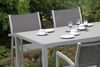 Garten-Sitzgruppe JULIA 5tlg. - Kunststoff, Grau | Gartenmöbel-Set Gartengarnitur Garten-Essgruppe mit Stapelstühlen und Esstisch Bild 4