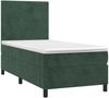 vidaXL Boxspringbett mit Matratze & LED Dunkelgrün 90x200 cm Samt 3135984 Bild 3