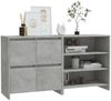vidaXL 2-tlg. Sideboard Betongrau Holzwerkstoff [3098084] Bild 5