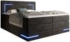 wonello Boxspringbett Detroit, Samt Bett mit LED Beleuchtung, Bettkasten und Topper Bild 3