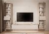 ALLHOUSE24 Wohnzimmer-Set PEONY KASCHMIR II GOLD Möbelset mit LED Glasvitrine TV Schrank, (1x TV Schrank, 2 x Vitrinen), LED Beleuchtung Bild 3