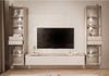ALLHOUSE24 Wohnzimmer-Set PEONY KASCHMIR II GOLD Möbelset mit LED Glasvitrine TV Schrank, (1x TV Schrank, 2 x Vitrinen), LED Beleuchtung Bild 4