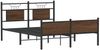 vidaXL Bettgestell ohne Matratze Braun Eiche 140x200 cm Holzwerkstoff 4107035 Bild 3