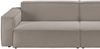 KAWOLA Sofa SAMU 2-Sitzer Feincord grau 72 x 106 x 236 cm Bild 2