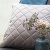 Kissen Deko von Lysel - grau Rauten Huelva 40x40 Polyester Polypropylen kissenbezug Dekokissen Bild 4