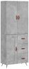 vidaXL Highboard Betongrau 69,5x34x180 cm Holzwerkstoff 3195991 Bild 2