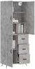 vidaXL Highboard Betongrau 69,5x34x180 cm Holzwerkstoff 3195991 Bild 3