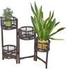 Blumenständer / Raumteiler aus Rattan, braun Bild 4