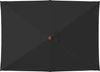 vidaXL Sonnenschirm mit Holzmast Schwarz 150x200 cm 313884 Bild 4