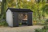 Dmora Gartenhaus Dartmouth, Gartenhütte, Gartenhaus, Werkzeugschuppen, 350x229 h254 cm, Grau Bild 4