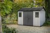 Dmora Gartenhaus Dartmouth, Gartenhütte, Gartenhaus, Werkzeugschuppen, 350x229 h254 cm, Grau Bild 2