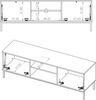 AX LIVING Lowboard TV Queba QT05 – 150cm Breite Modernes Design Weiß Bild 5