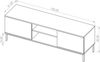 AX LIVING Lowboard TV Queba QT05 – 150cm Breite Modernes Design Weiß Bild 4
