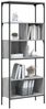 vidaXL Bücherregal 5 Böden Grau Sonoma 76x33x188,5 cm Holzwerkstoff 839006 Bild 4