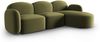 Micadoni Ecksofa Blair 4-Sitzer Rechts Samtstoff Hellgrün Bild 2