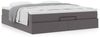 vidaXL Ottoman-Bett mit Matratze Grau 180x200 cm Kunstleder 3311054 Bild 4