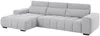 Vente-unique - LOPONZA Sofa Stoff Grau - B 183 cm x H 68 cm x L 312 cm Bild 5