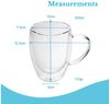 Intirilife Thermoglas, 2-tlg, Glas, Gläser Set Thermoglas Teeglas Kaffeeglas 250ml Doppelwandig (2-tlg) Bild 4