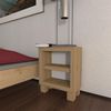 Nachttisch Nachtkommode Nachtkästchen mit Rückwand ohne Zwischenboden Wandmontage ohne Türe Fichte Bild 4