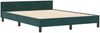 vidaXL Boxspringbett mit Kopfteil Dunkelgrün 140 x 200 cm Samt 3344882 Bild 4
